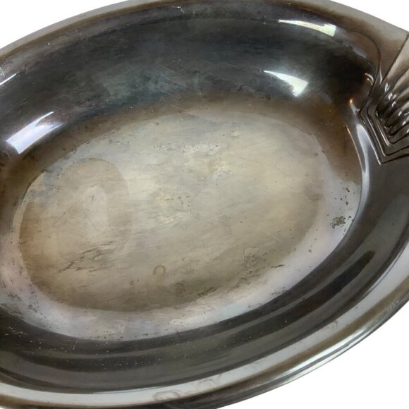 Wilton Armetale RWP Oval Serving Bowl Scallop Handles Holloware - Picture 6 of 9